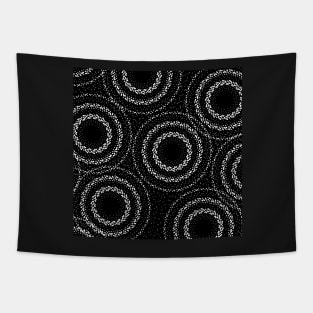 stippled concentric circles Tapestry