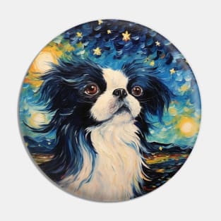 Japanese Chin Painting Pin