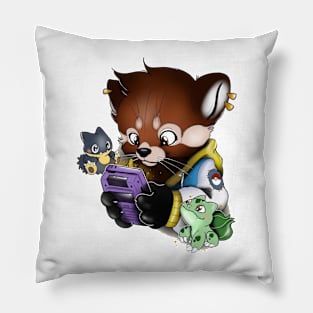 red panda gamer Pillow