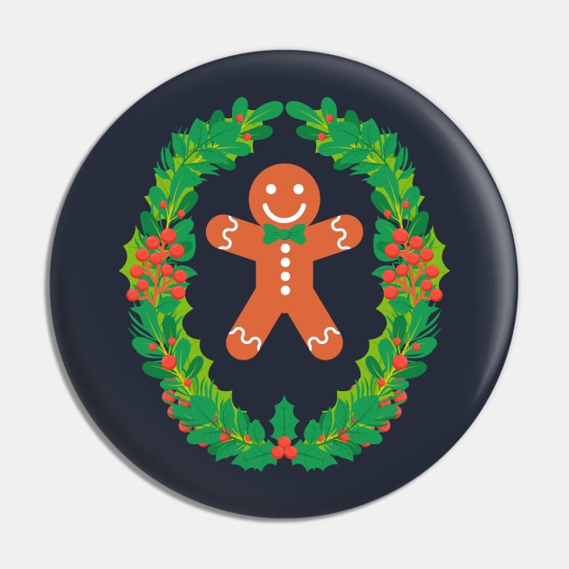 Gingerbread Man - Cookie Men Christmas Cute Cartoon Character Pin by Millusti