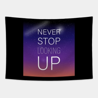 NEVER STOP LOOKING UP Tapestry