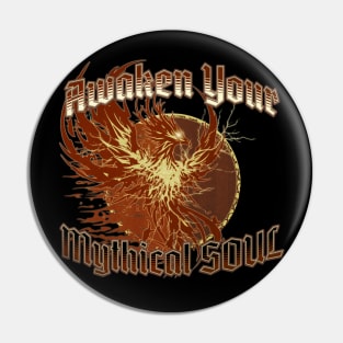 Awaken Your Mythical Soul Red Phoenix Pin