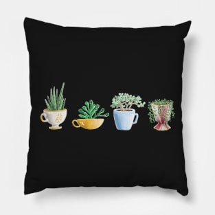 teacup succulents Pillow