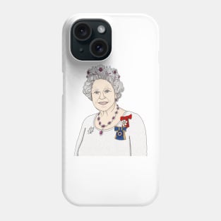 HRH Queen Elizabeth II Portrait Phone Case