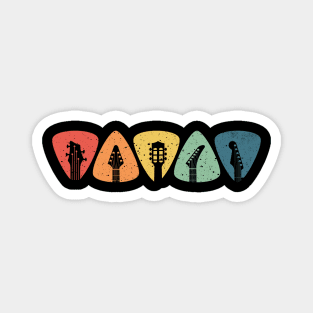 Retro Guitar Picks Magnet