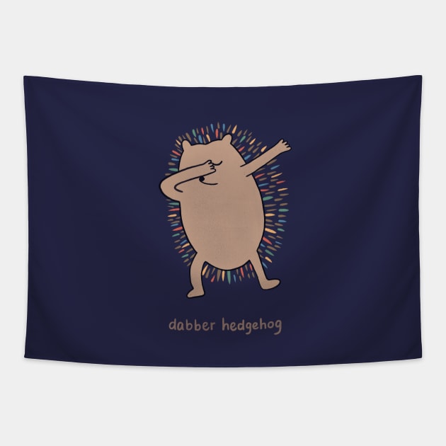 Dab Dance Dabber Hedgehog Tapestry by awesomesaucebysandy