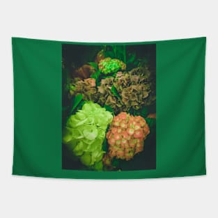 Vintage Green Floral Garden Nature Plants Tapestry