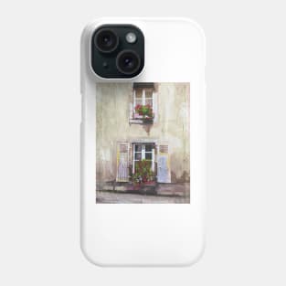 Shutters and Flowers, France Phone Case