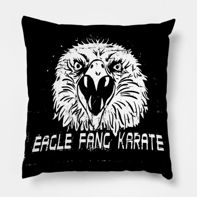 Retro Eagle Fang Karate Pillow by Dotty42