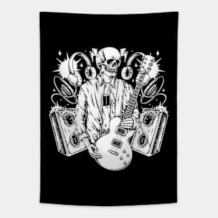 Skeleton Guitar Tapestry