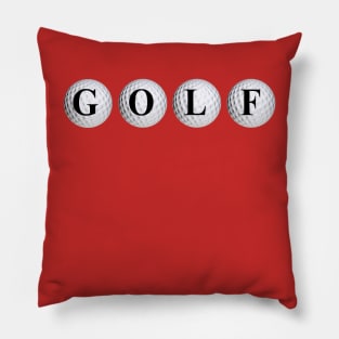 Golf Balls (small image) Pillow