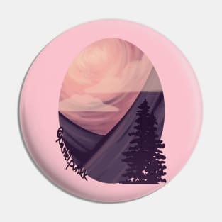 Pink Purple Scenery Pin