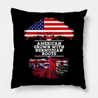 American Grown With Bermudian Roots - Gift for Bermudian From Bermuda Pillow