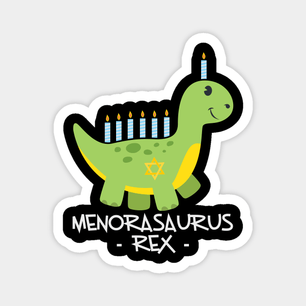 Hanukkah Dinosaur Menorasaurus T Rex Dino Chanukah Magnet by teespringplus