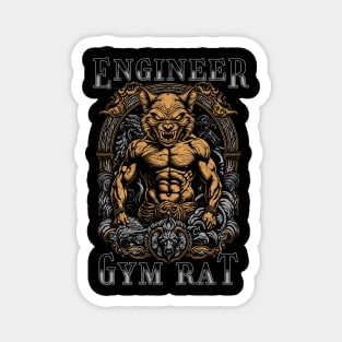 Engineer gym rat Magnet