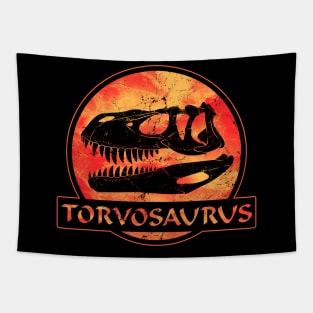 Torvosaurus Fossil Skull Tapestry