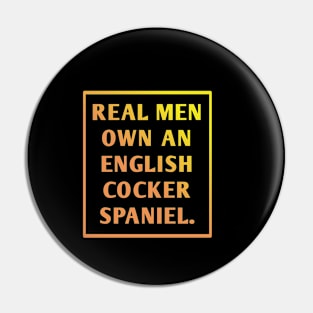 English cocker spaniel Pin