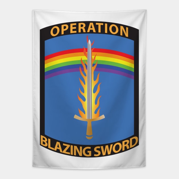 Operation Blazing Sword Tapestry by Operation Blazing Sword