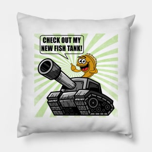 Fish Tank | Happy Fish Gift Idea for Fishermen Pillow