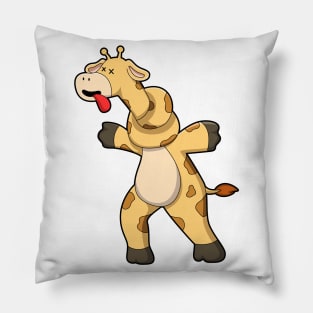 Giraffe with Knot in Neck Pillow