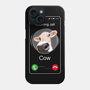 Incoming Call Cow - Funny Call Phone Case