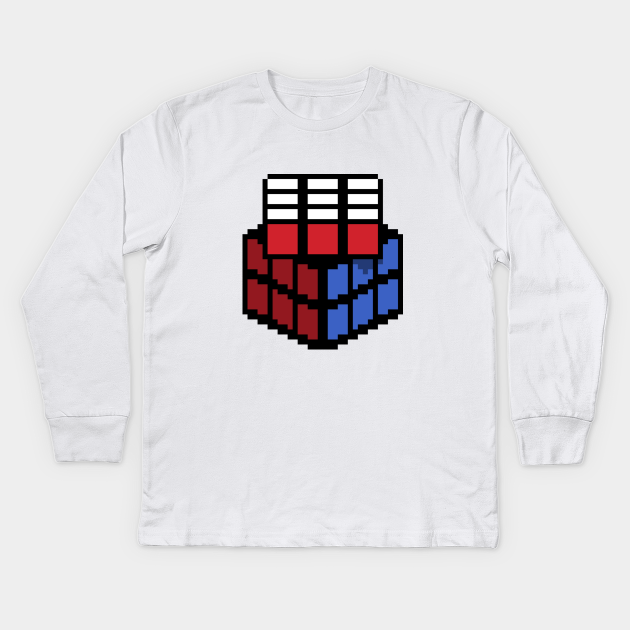 Pixel Rubik S Cube Rubiks Cube T Shirt Manches Longues Bebe Teepublic Fr