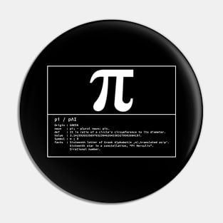 pi noun Pin