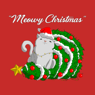 Meowy Christmas T-Shirt