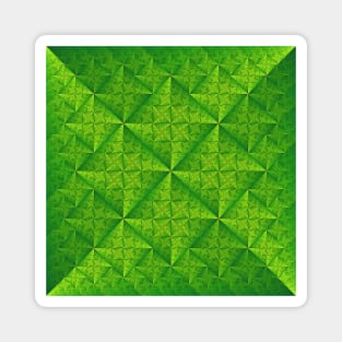 Green shining silk or satin like pattern Magnet