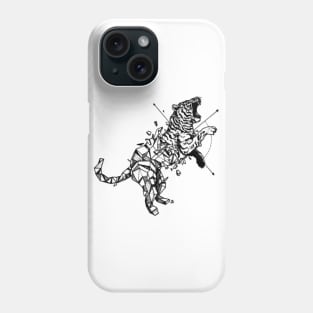 Geometerical Tiger - Tattoo Design Phone Case