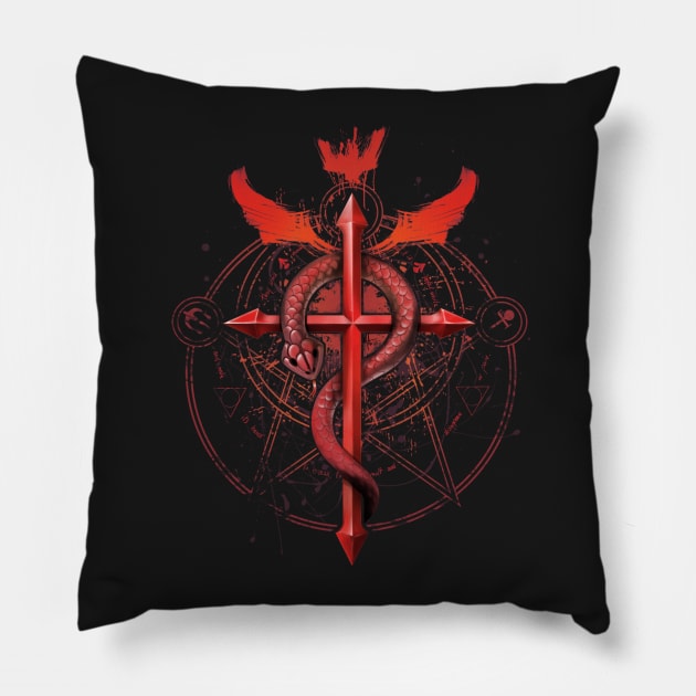 Student of Alchemy Pillow by alemaglia