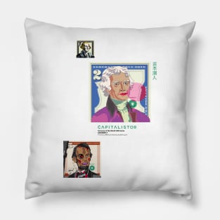 USD000011 - Thomas Jefferson blowing bubble gum Pillow