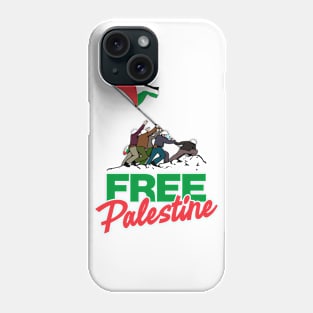 Free Palestine Flag Raising Protest Riot Phone Case