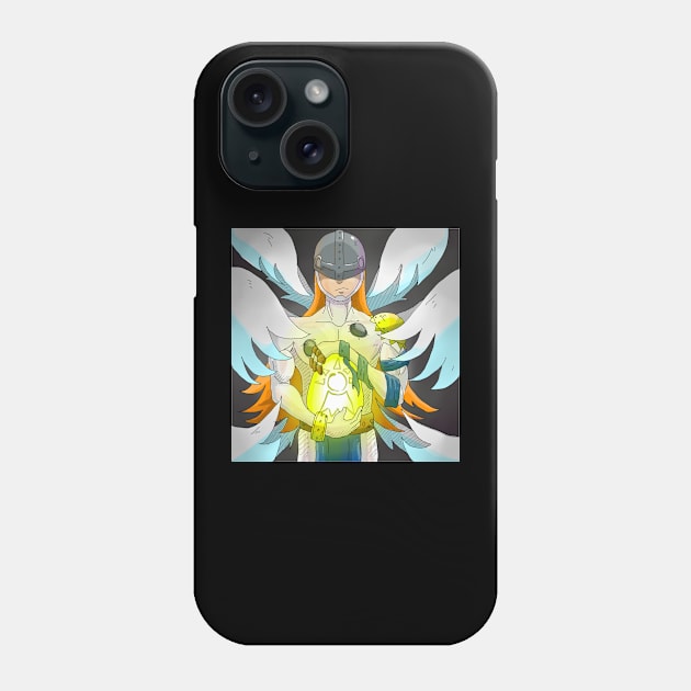 Angemon Digimon Phone Case by alchimist