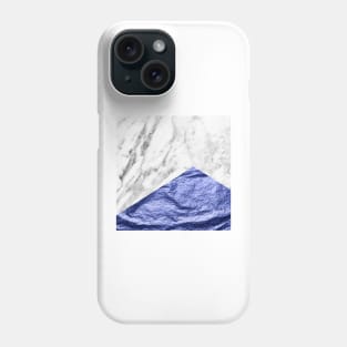 Navy marble Phone Case