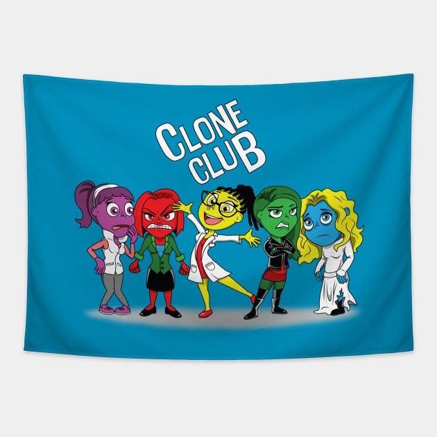 Emotional Clone Club Tapestry by StarkContrastDesigns