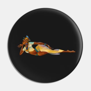 Reclining Nubian Princess Pin