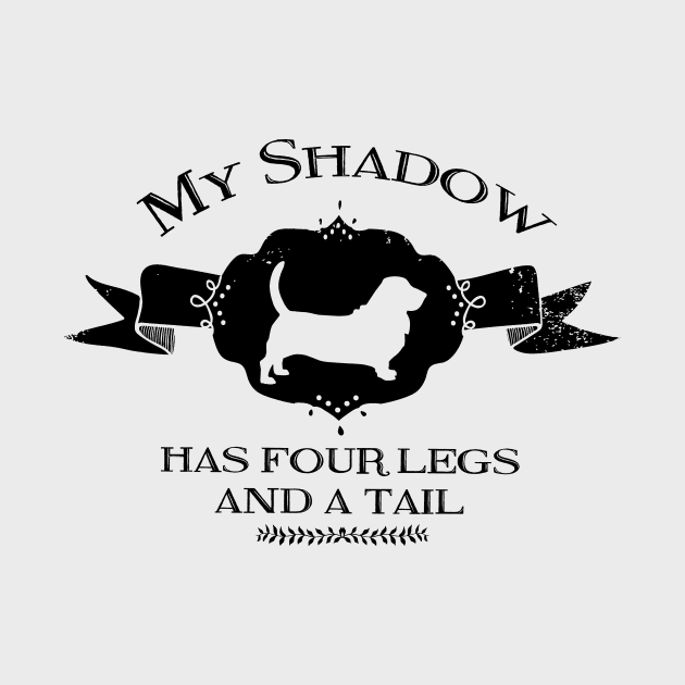 My Basset Shadow by You Had Me At Woof