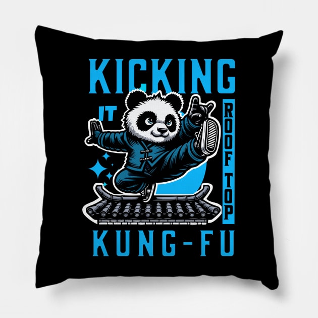 kung fu panda Pillow by Graffik-Peeps