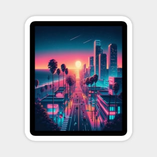 Neon City - Sunset Magnet