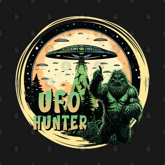 Bigfoot as UFO Hunter - For Bigfoot & Alien believers by Graphic Duster