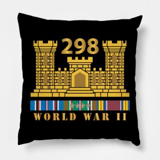 298TH Engineer Combat Battalion - WWII - w ENG Br - EURSVC X 300 Pillow