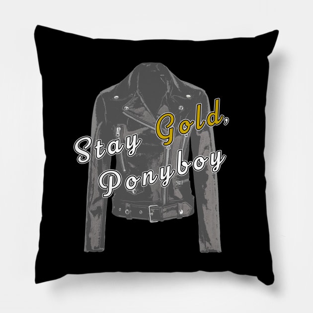 Stay Gold, Ponyboy Pillow by Selinerd