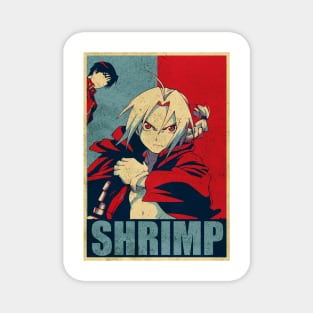 Full metal shrimp ( worn version) Magnet