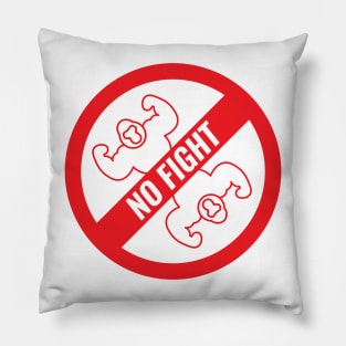 Ape No Fight Ape Plain Red Pillow