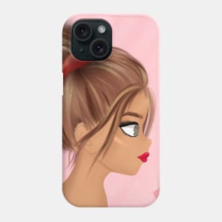 Anime girl picture frame cute girl Sticker Phone Case