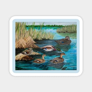 Lake Tranquility Ducks Magnet