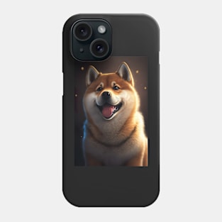 Happy Shiba Inu Dog Phone Case