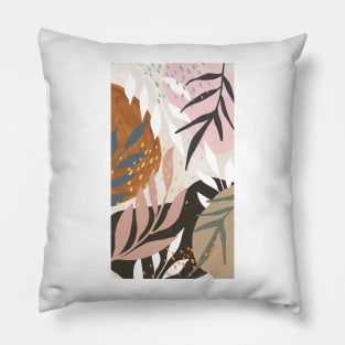 Pastel Floral Leafs Celestes Studio© Pillow