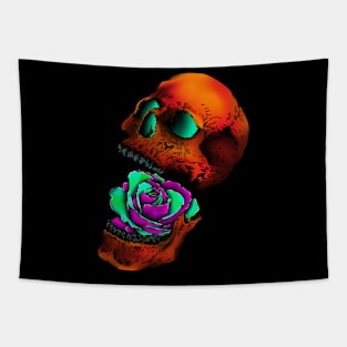 Skull and Rose Tapestry